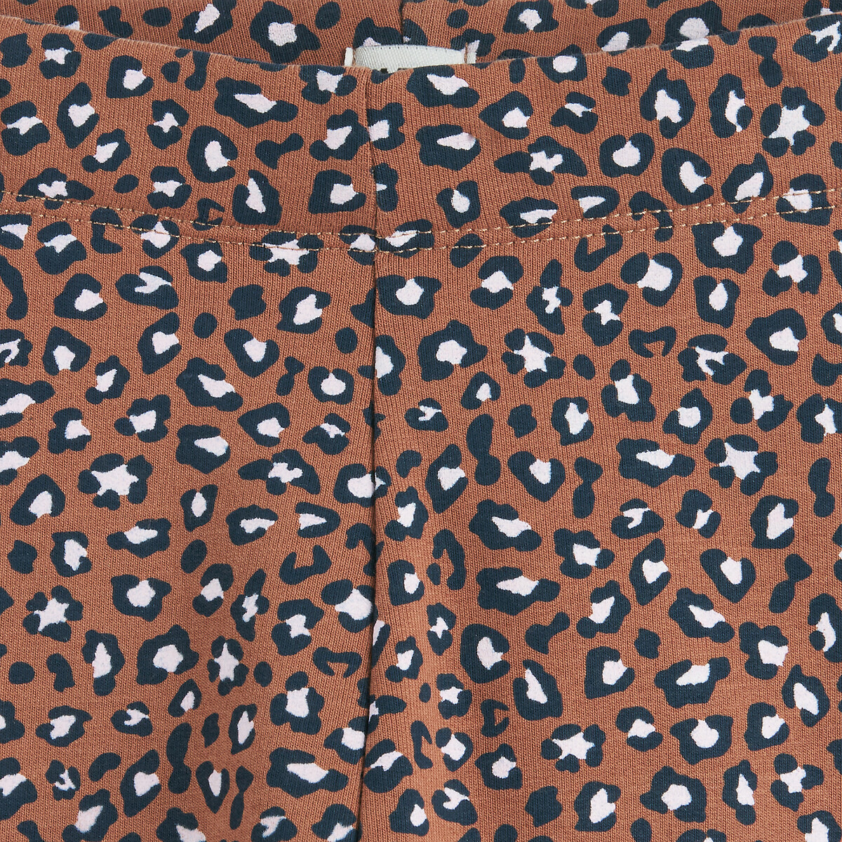 Set van 2 leggings zwart+luipaardprint, LA REDOUTE COLLECTIONS