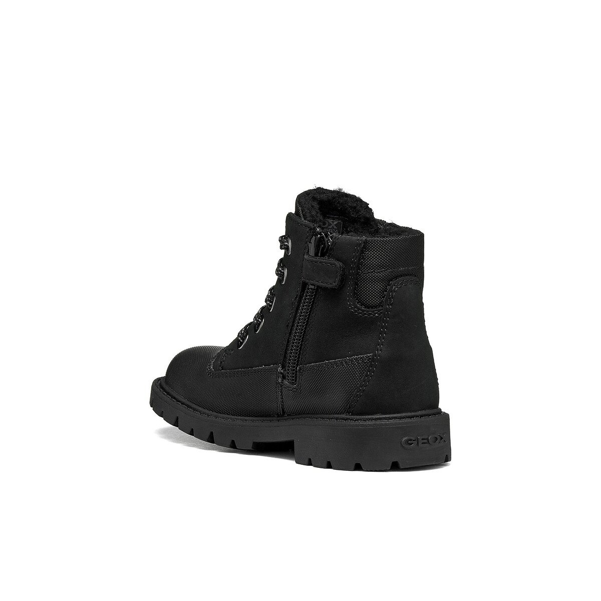 Botines con cordones SHAYLAX WATERPROOF negro, GEOX