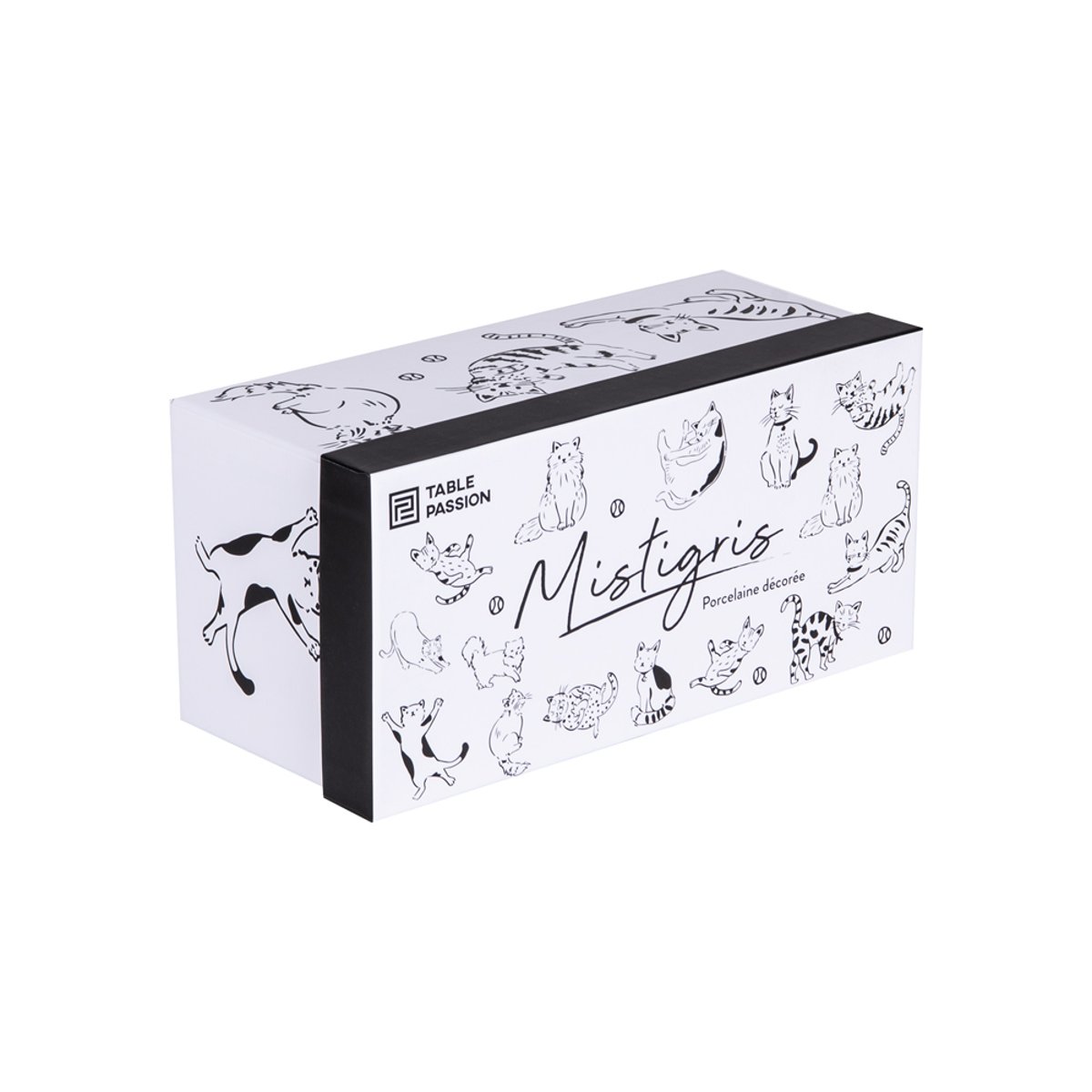 Coffret de 2 déjeuners Mistigris 44 cl - MISTIGRI blanc, TABLE PASSION