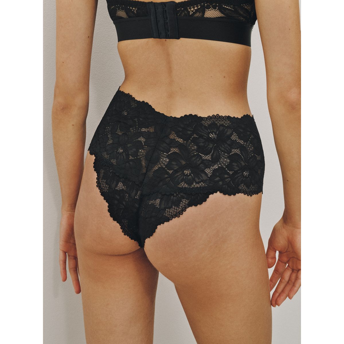 Culotte en dentelle, lot de 3 noir, NEXT