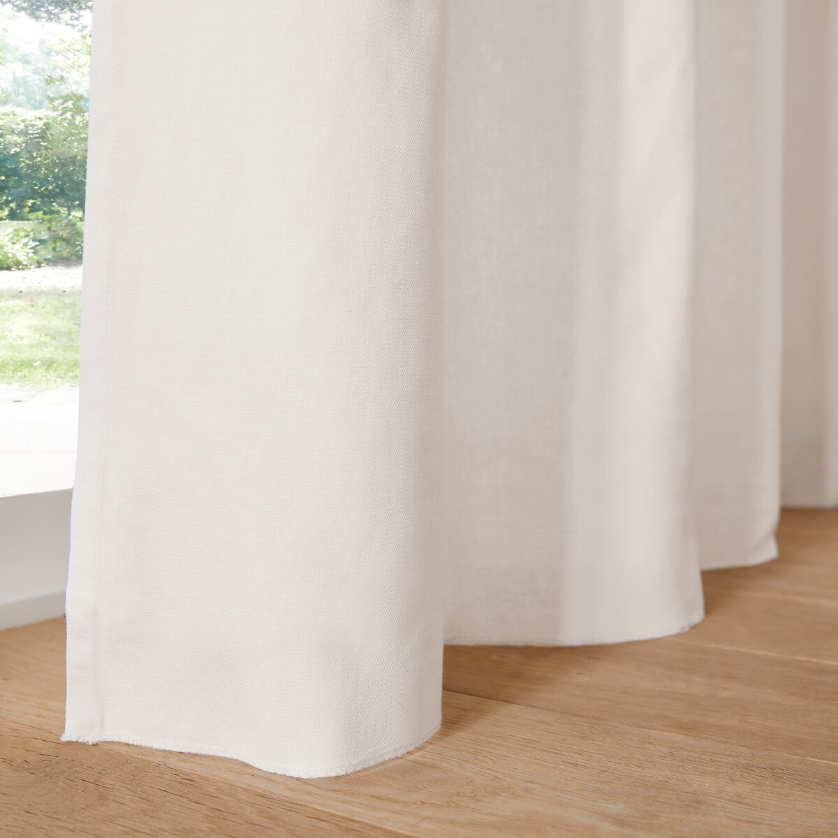 Rideau pur coton finition pattes, Scenario blanc écru, LA REDOUTE INTERIEURS