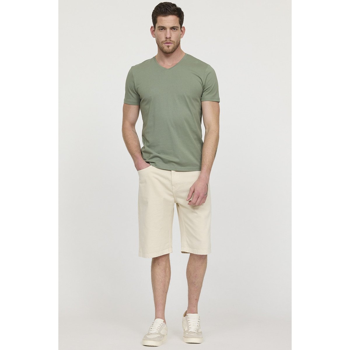 Short coton regular NARCO écru, LEE COOPER