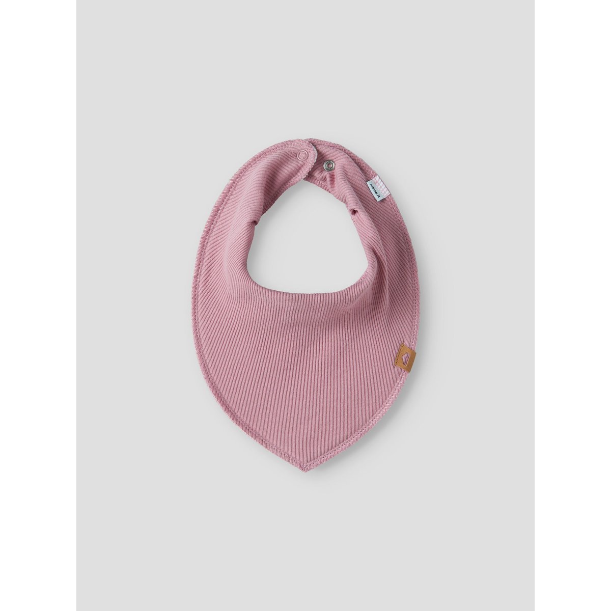 Bavoir Carré rose - lotus, NAME IT