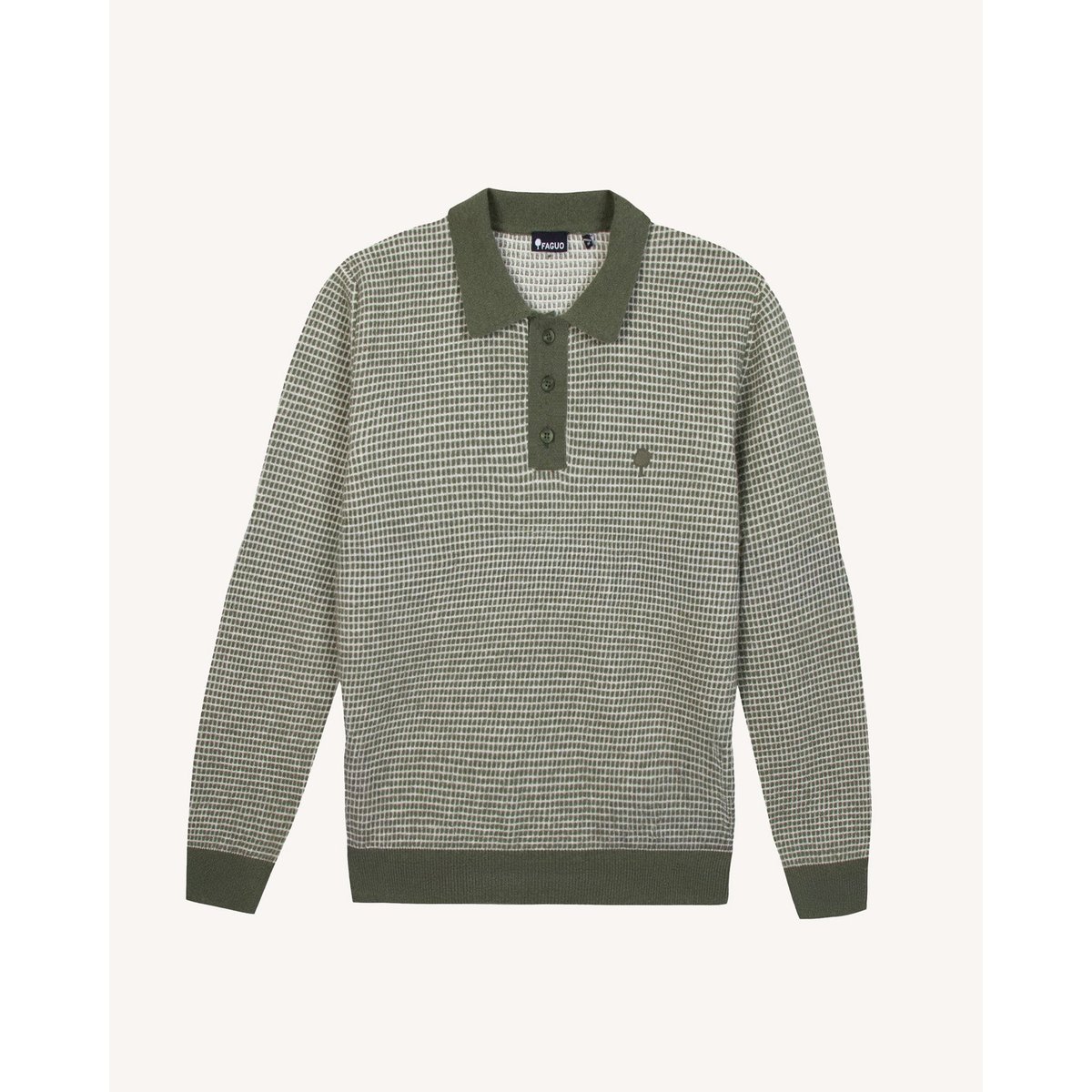 Pull laine AULNAY vert foncé, FAGUO