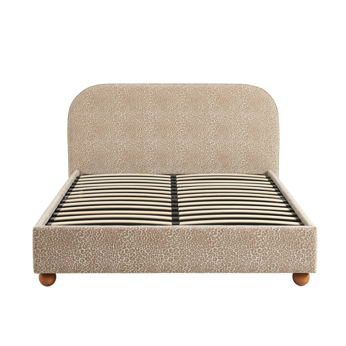 Lit coffre avec sommier relevable PILKA beige, SORELH
