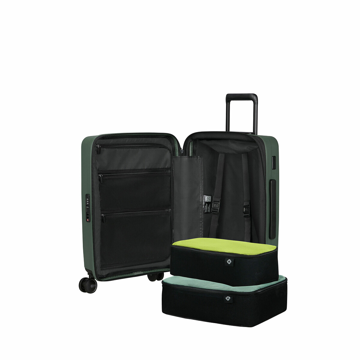 Restackd Mala de Cabine expansível, 55cm, com 4 Rodas, da Samsonite</di verde, SAMSONITE