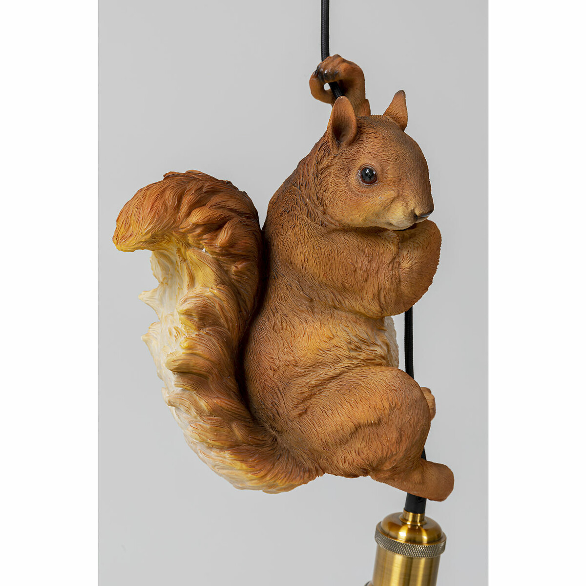 Pendant Lamp Animal Squirrel 20cm brown, KARE DESIGN