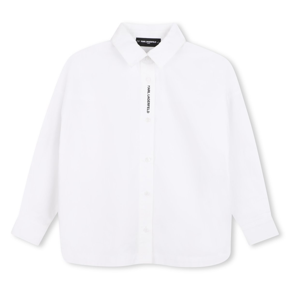 Chemise manches longues blanc, KARL LAGERFELD KIDS