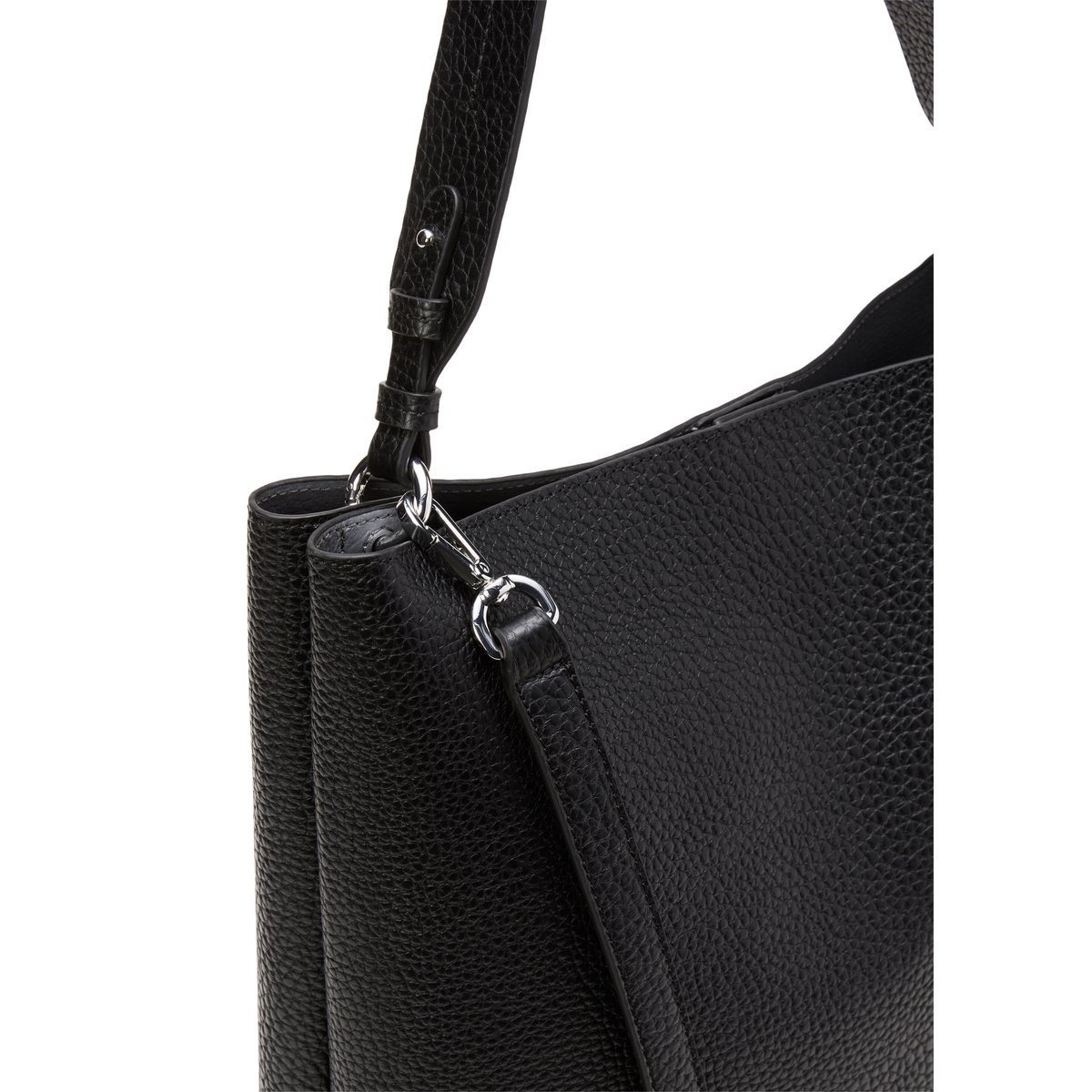 Hobo Bag moyen avec un grand compartiment central zippé noir, MARC O'POLO
