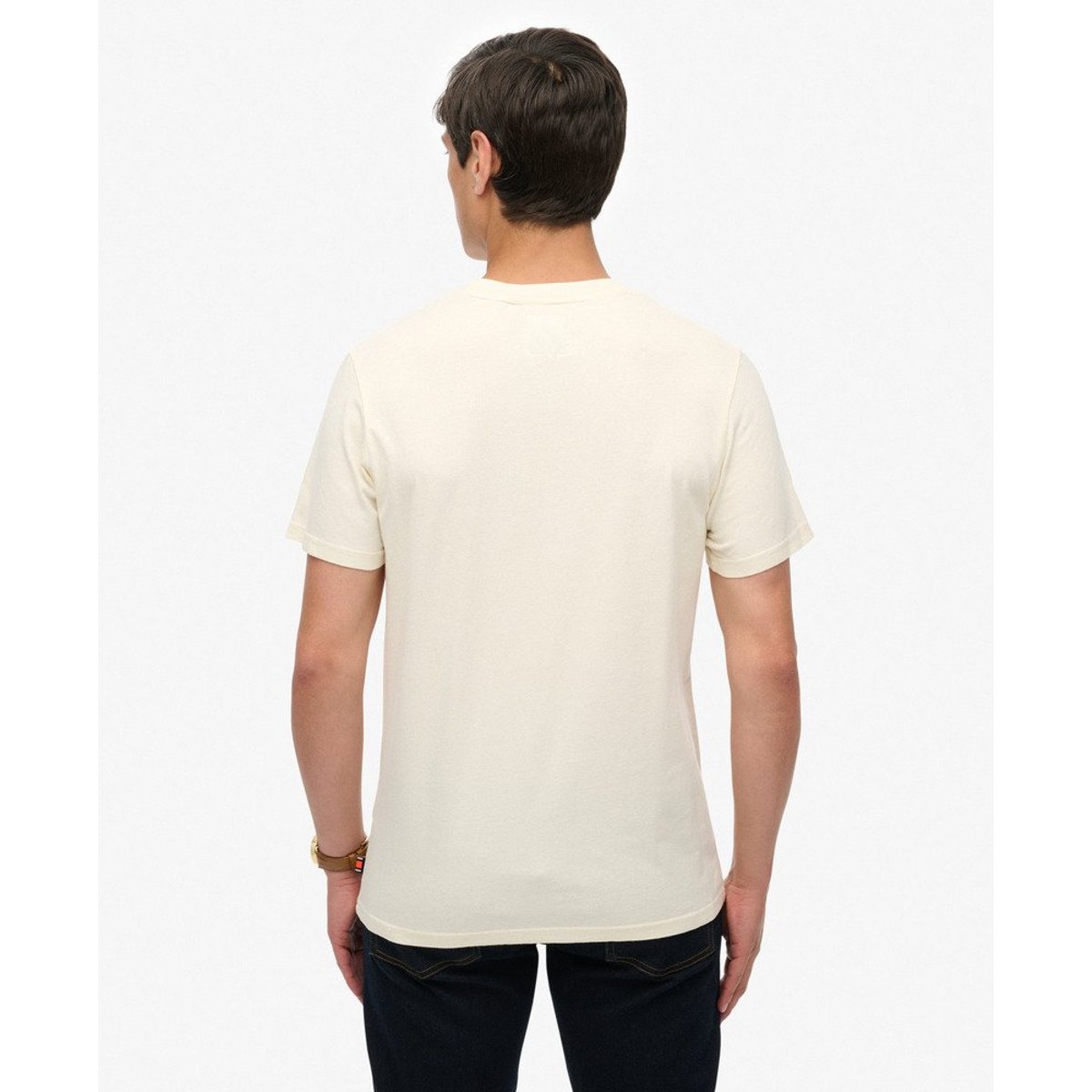 T-shirt Standard Script crème, SUPERDRY
