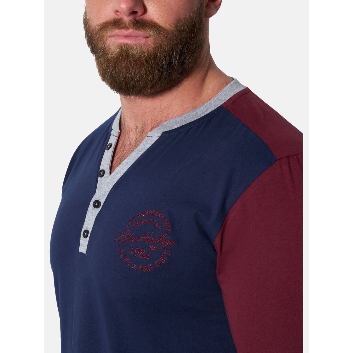 Chemise de nuit SIRIK bleu foncé, JAN VANDERSTORM