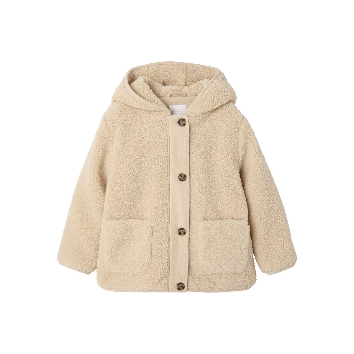 Manteau à capuche écru, VERTBAUDET