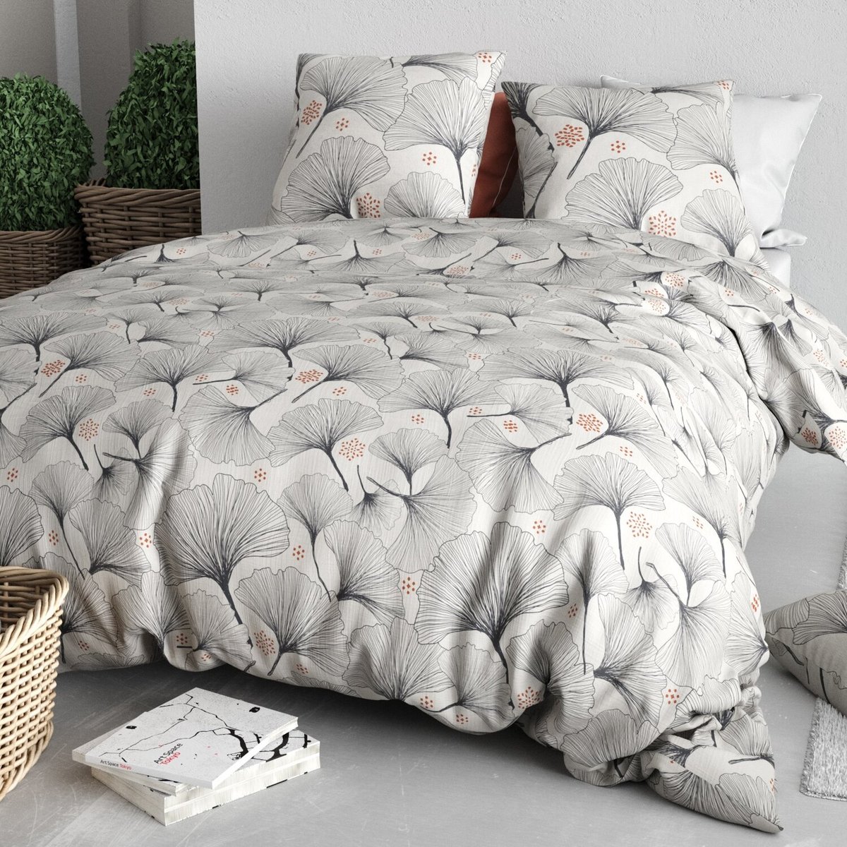 Parure housse de couette en coton imprimée, Frenezia multicolore, ATELIER DU COTON