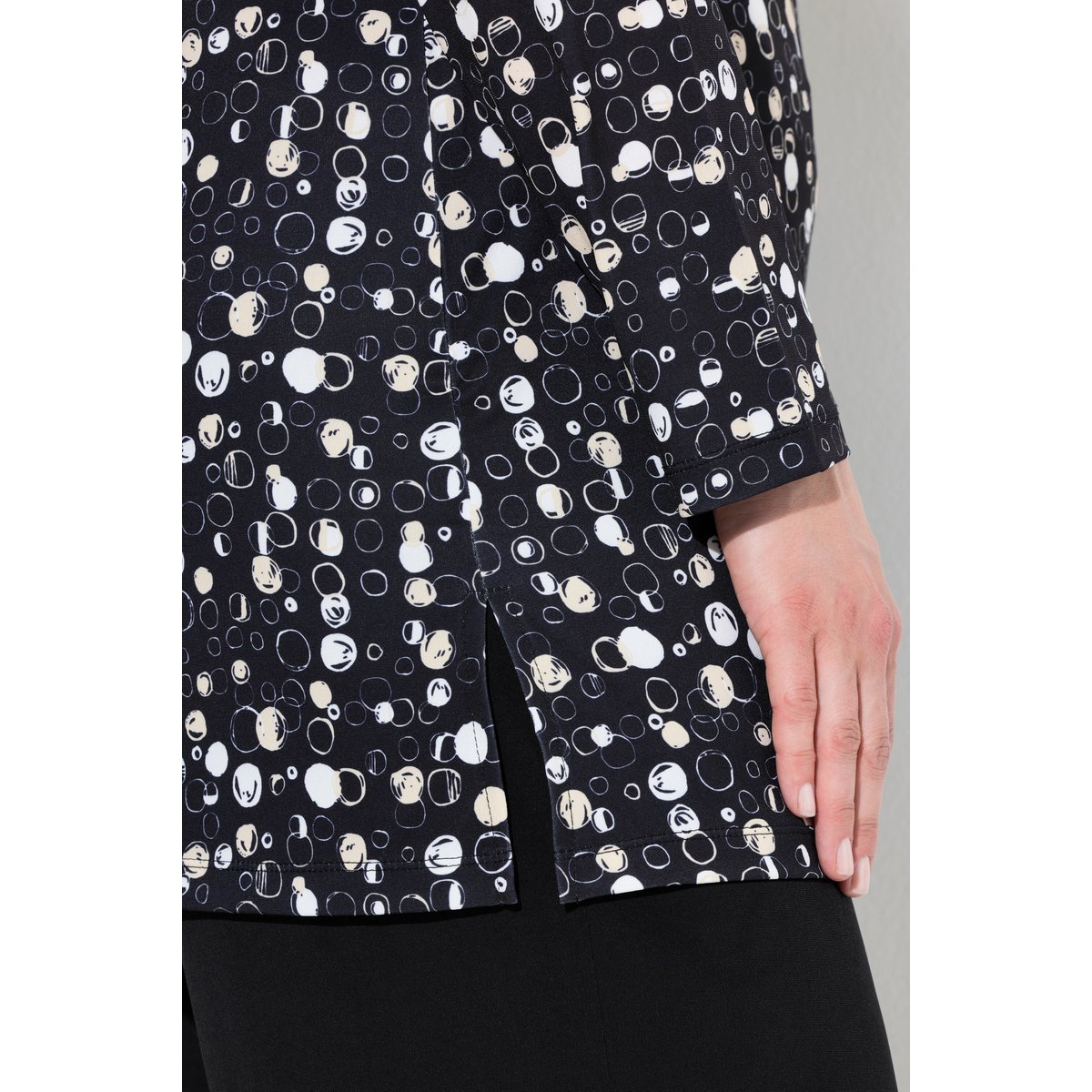 T-shirt long noir, ULLA POPKEN