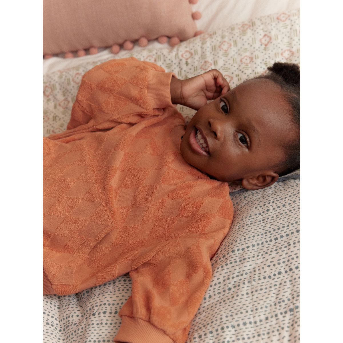 Sweat ras du cou et short orange, NEXT