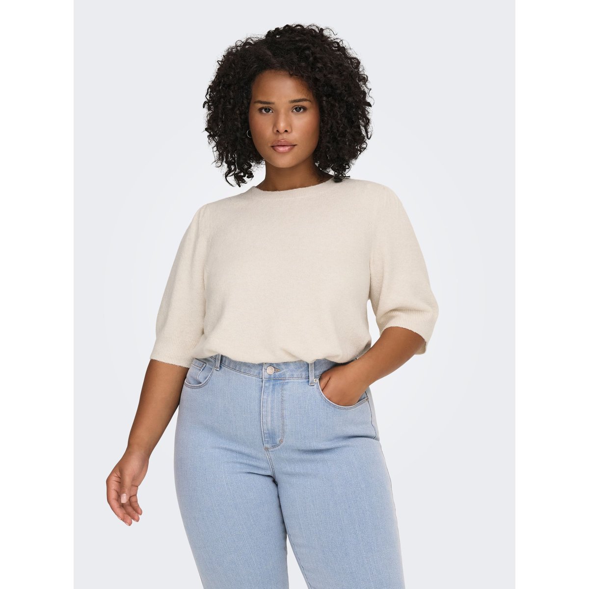 Pull En Maille birch, ONLY CARMAKOMA