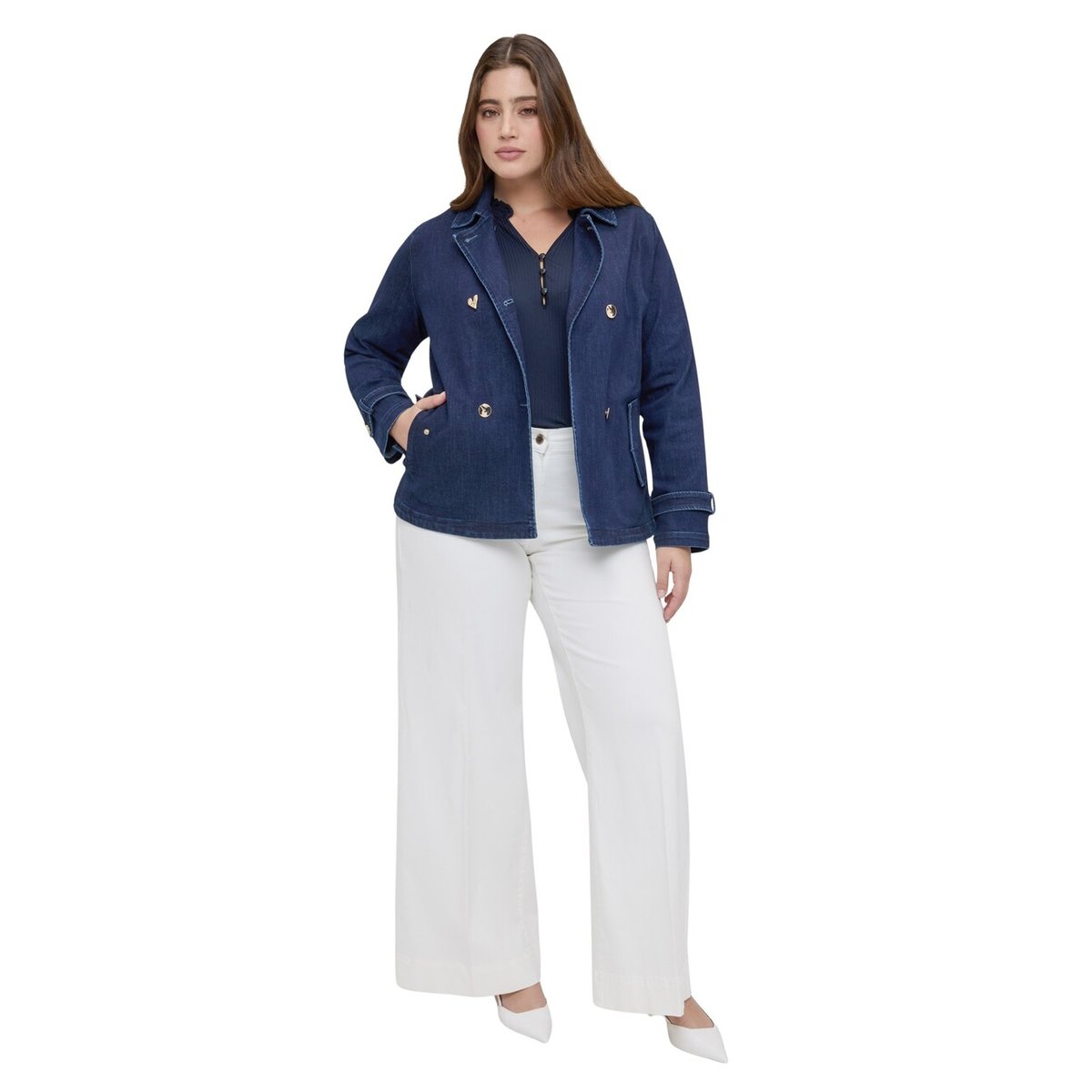 Veste croisée bleu, FIORELLA RUBINO