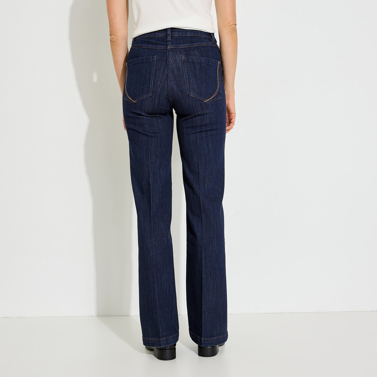 Jean flare OSLO F02 bleu brut, GRAIN DE MALICE