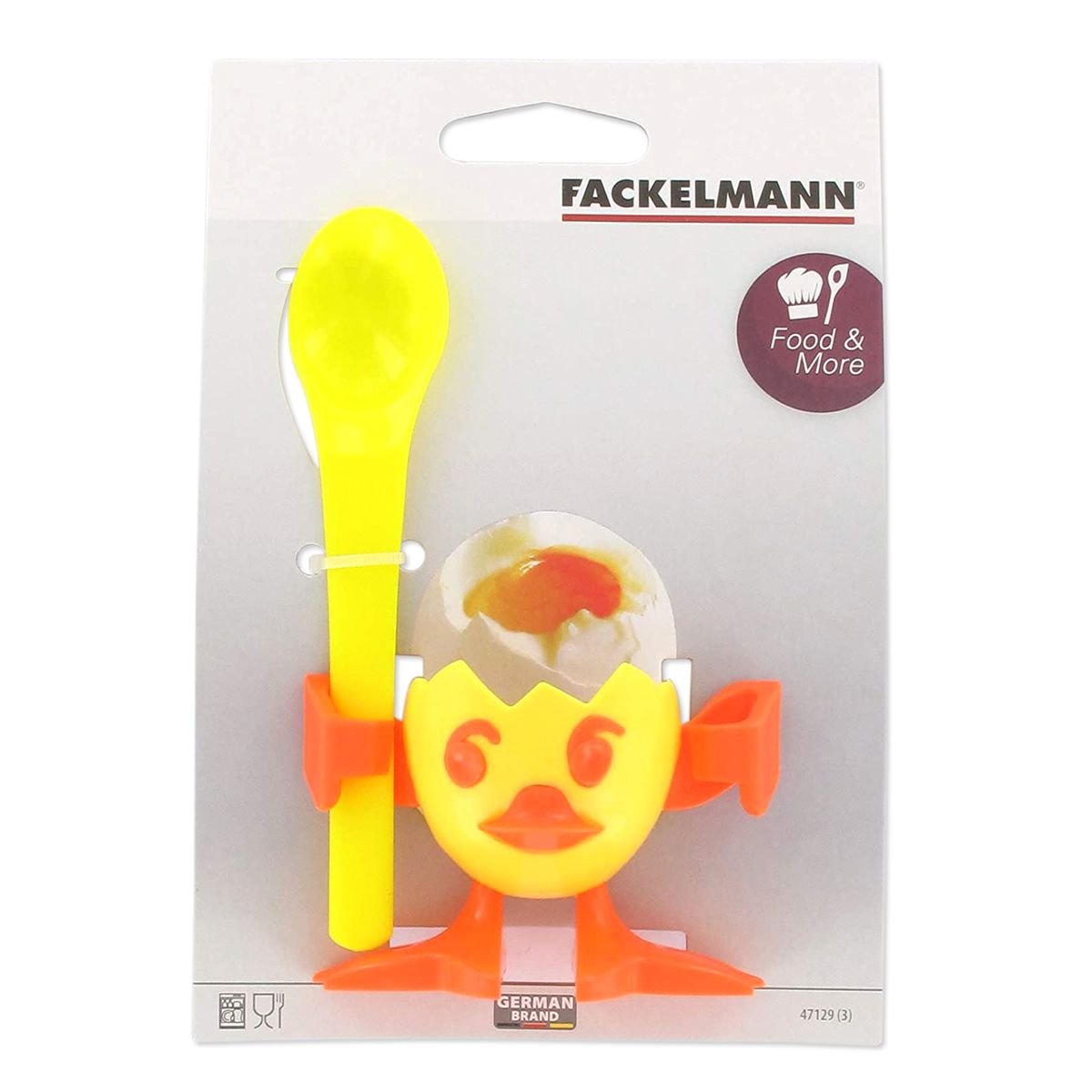 Coquetier avec cuillère COLORS EDITION coloré, FACKELMANN