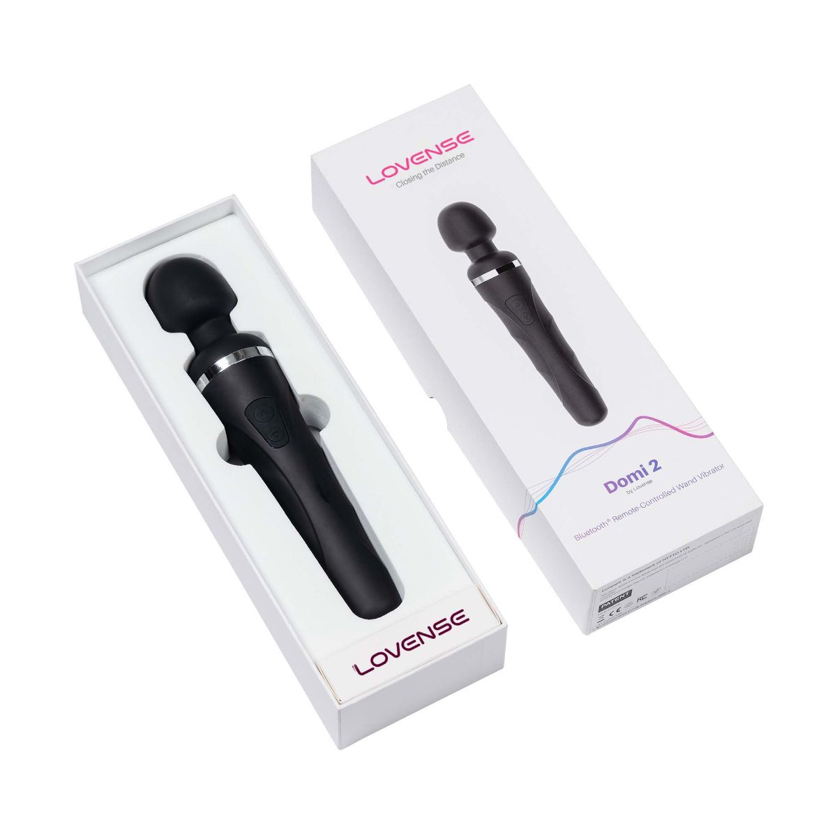 Vibromasseur Mini Wand Connecté Domi 2 noir, LOVENSE