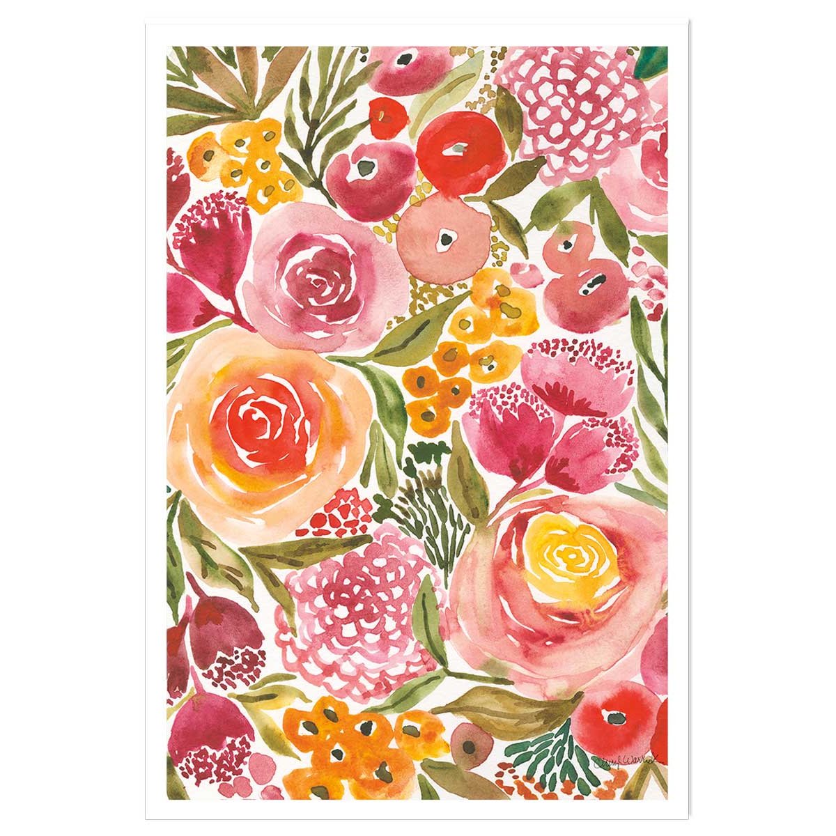 Poster fleurs pivoine affiche seule, HEXOA