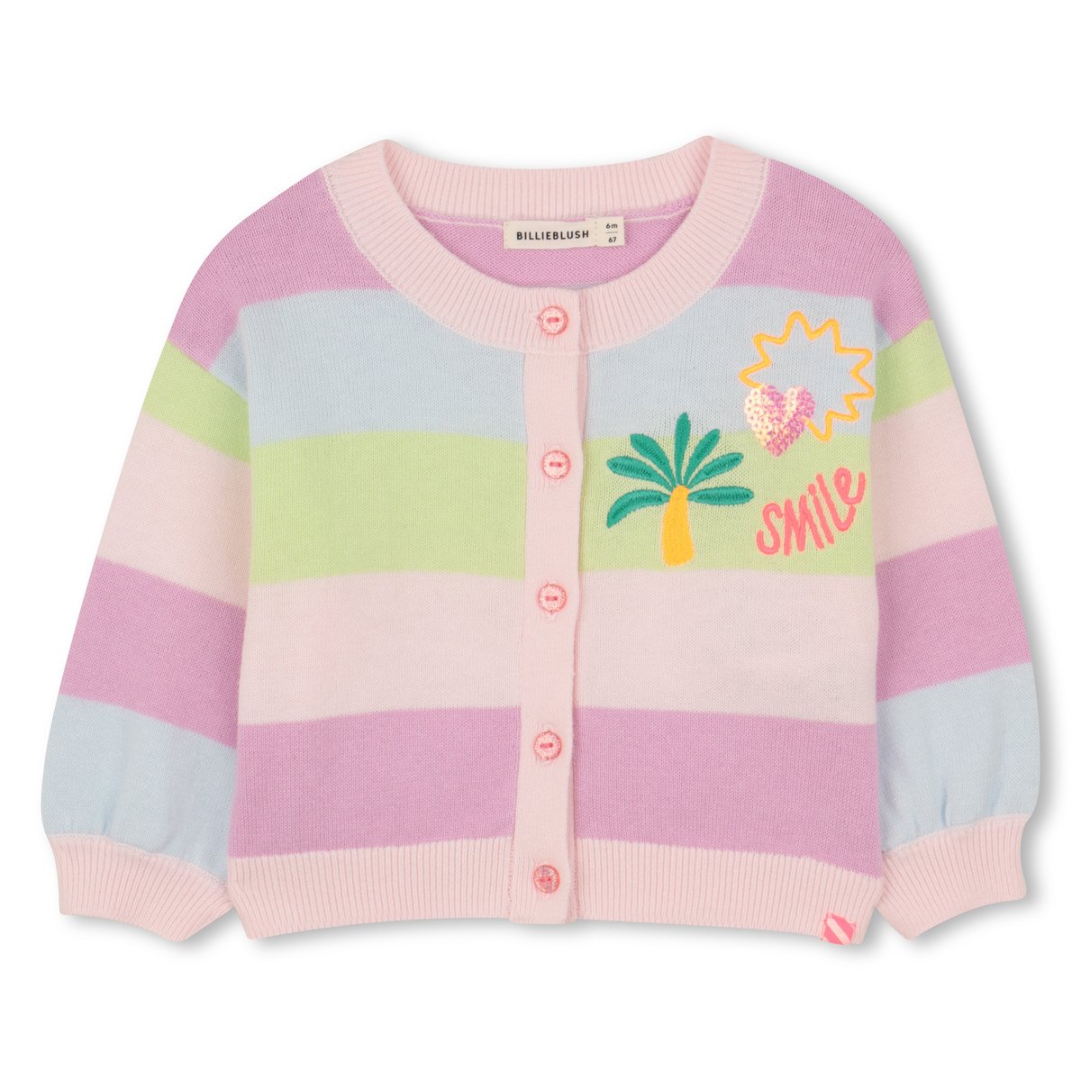 Sweat zippé à capuche multico, BILLIEBLUSH