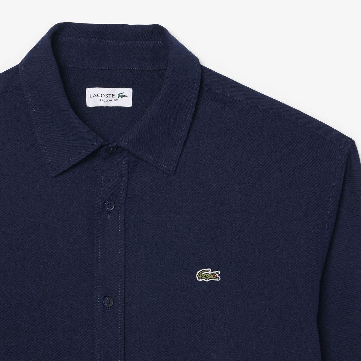 Camicia di flanella, Regular Fit blu marino, LACOSTE