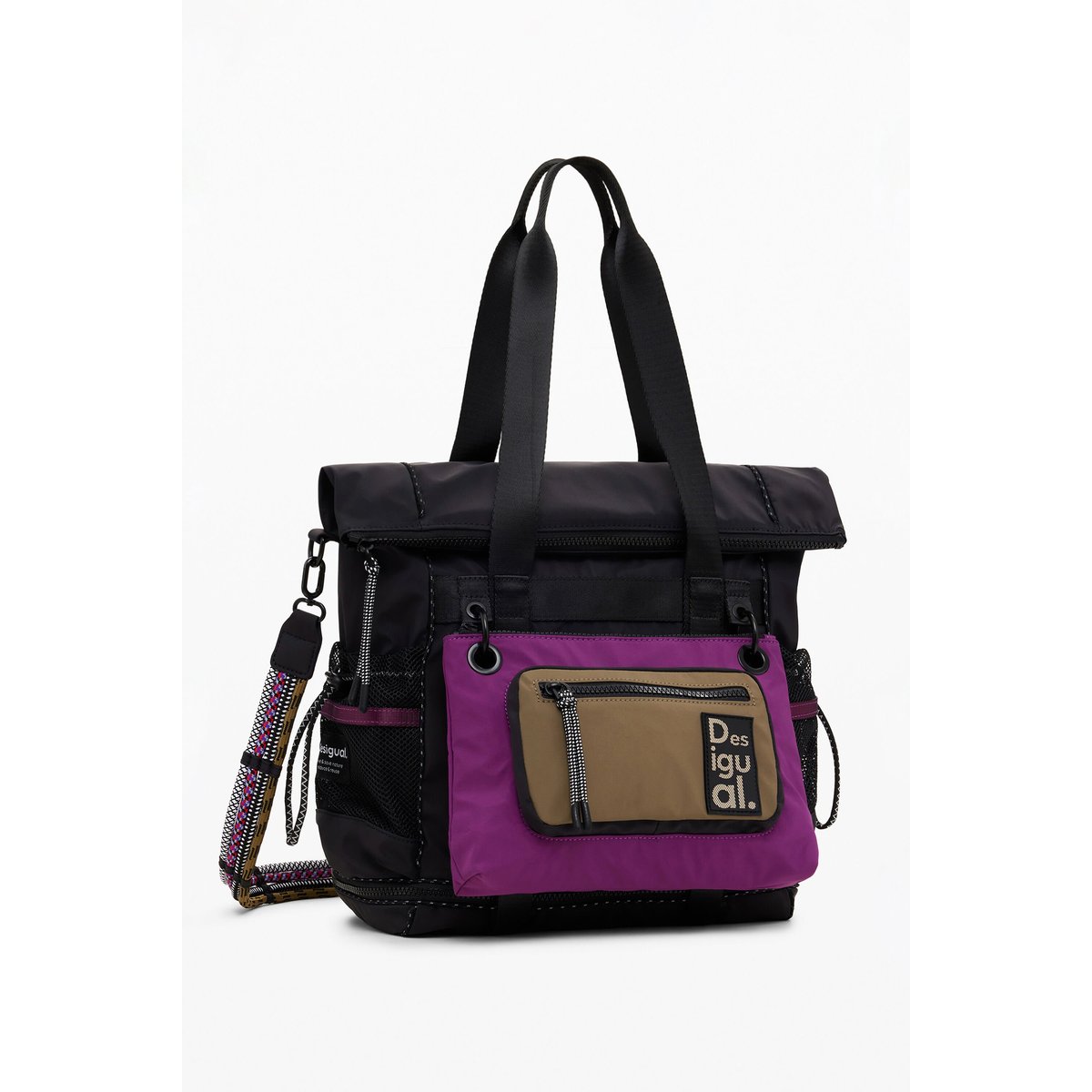 Grand sac à dos Voyager multiposition noir, DESIGUAL