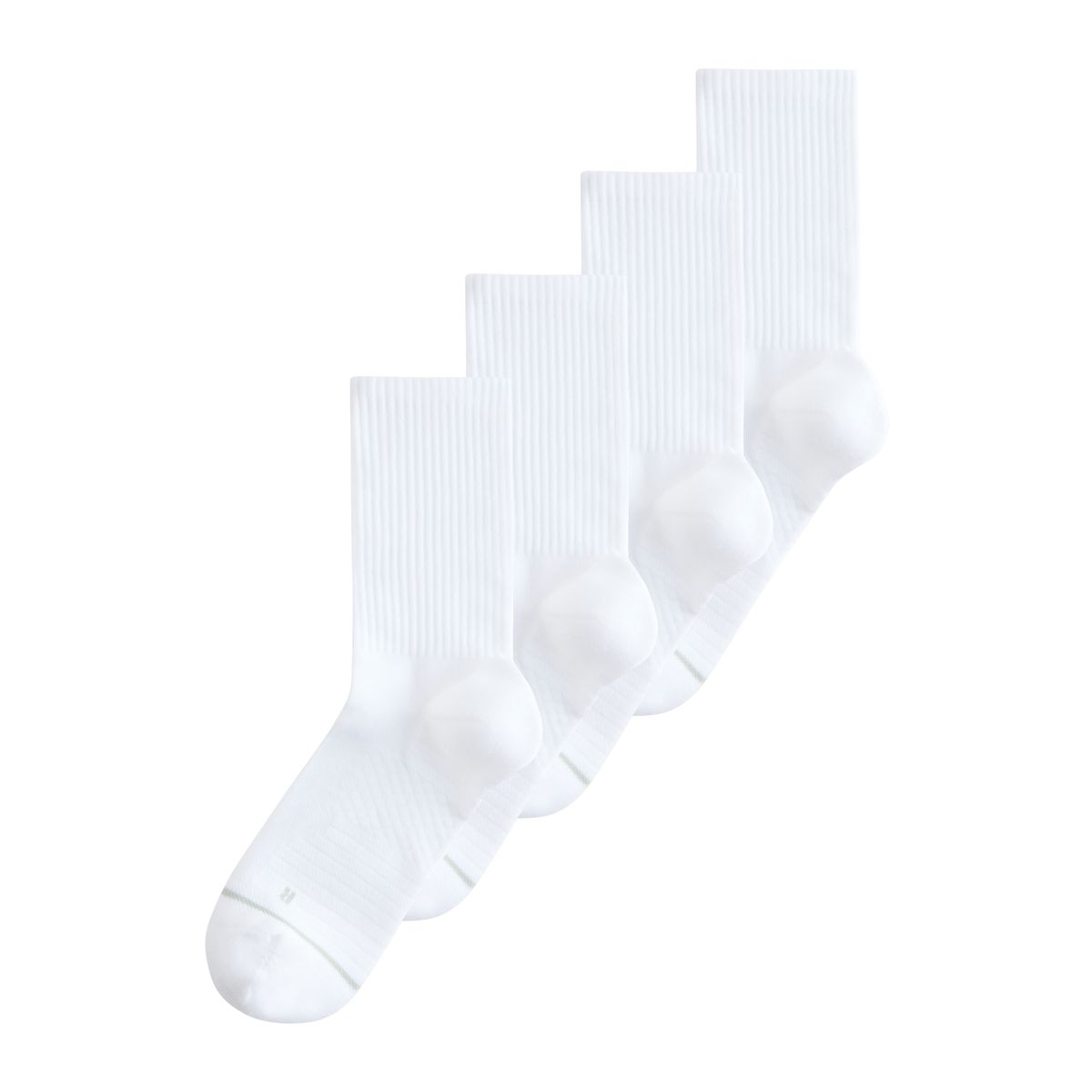 Chaussettes de sport rembourrées, 4 paires blanc, NEXT