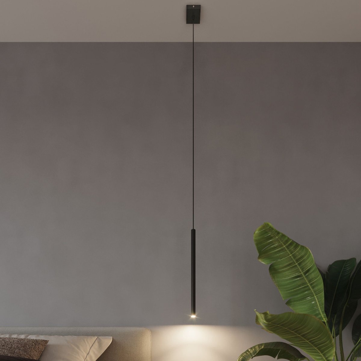 Suspension Acier Noir G9 1 Pastelo noir, EDEN