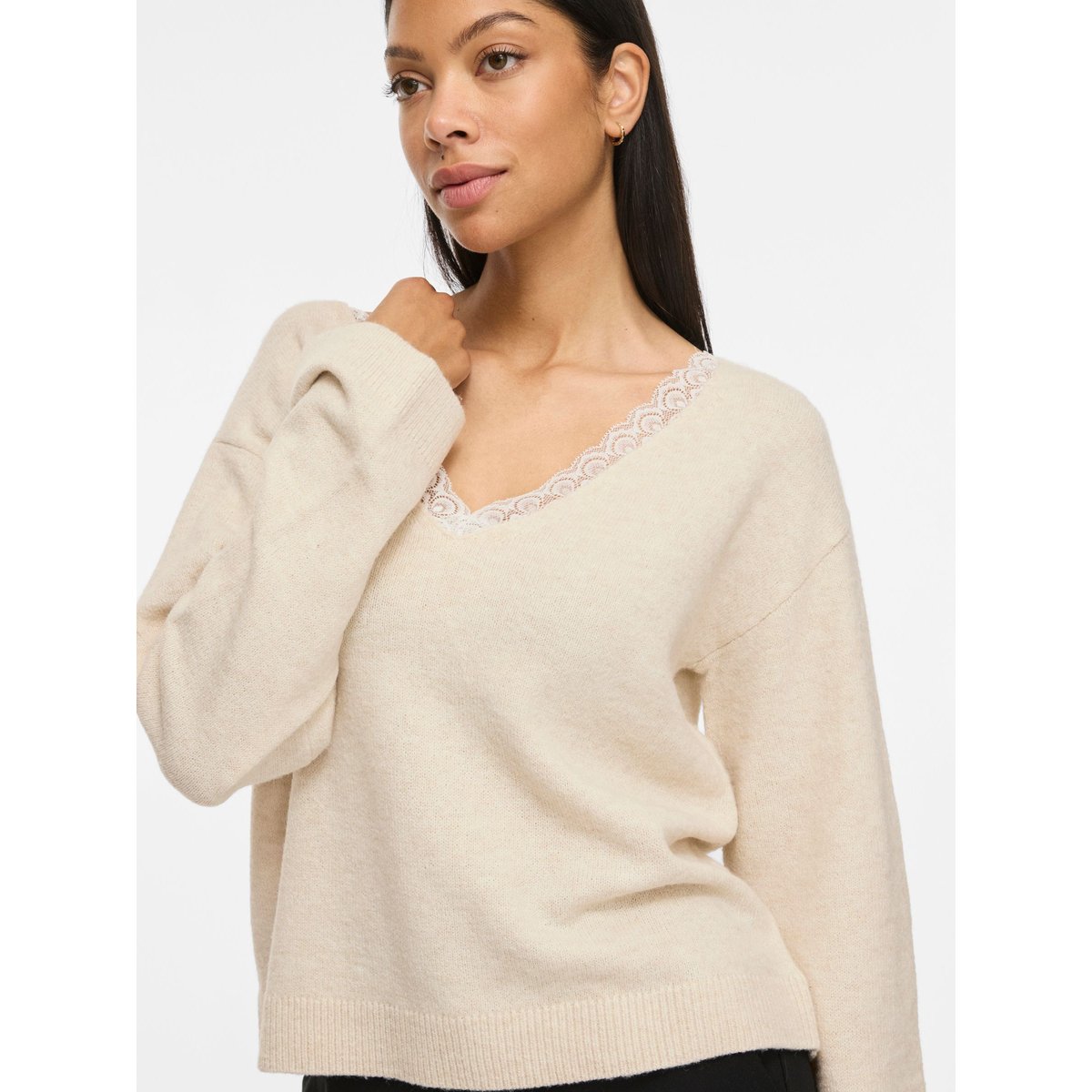 Pull En Maille gris - birch1, VILA