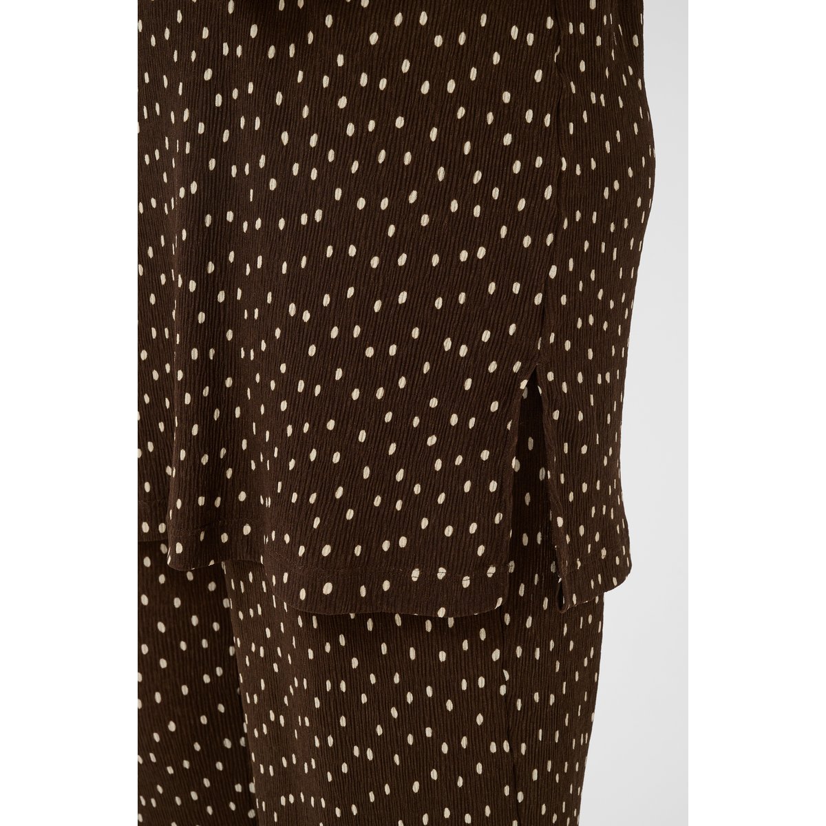 Robe marron coffee bean turtledove dot, KAFFE CURVE