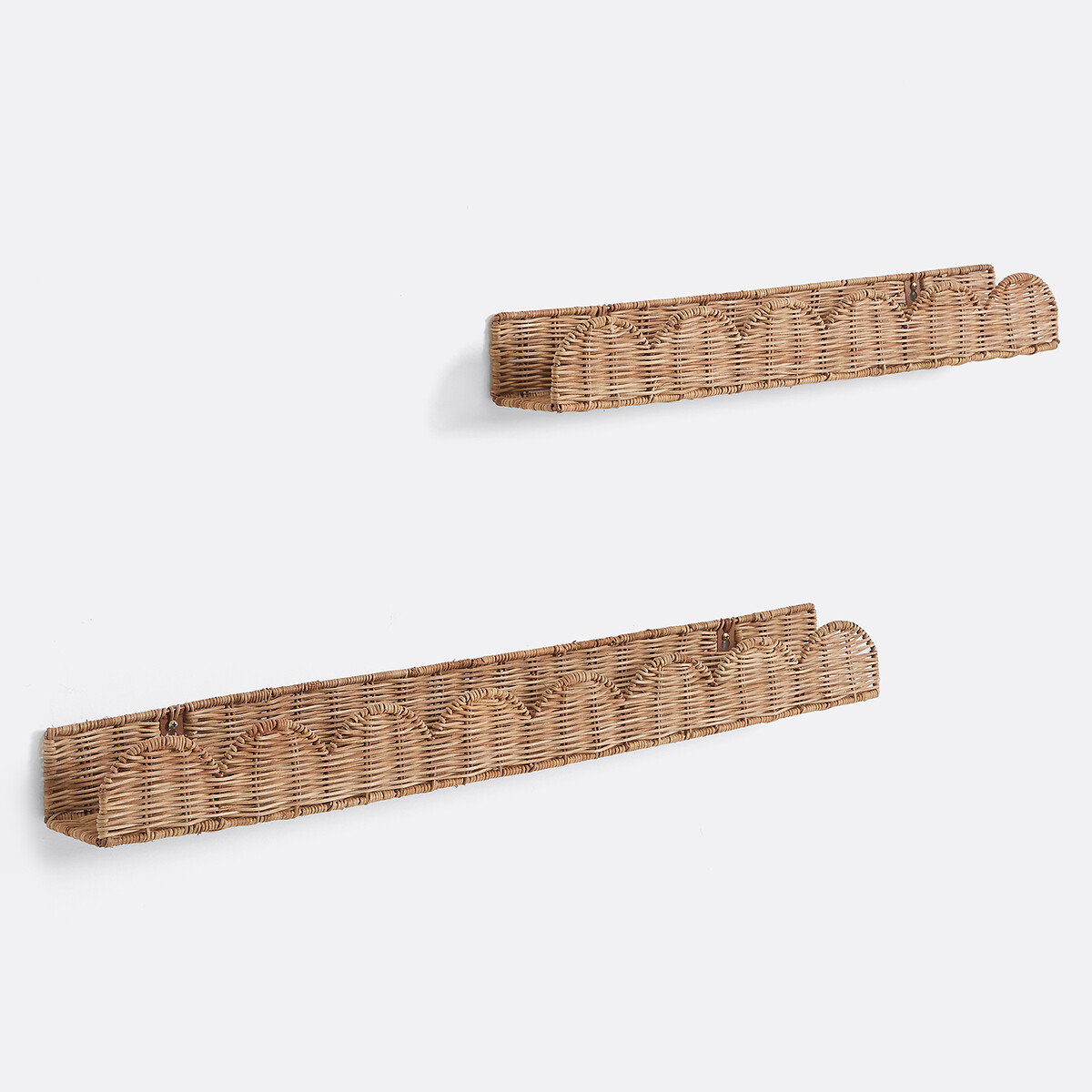 Set van 2 geschulpte rotan planken, Farito naturel, LA REDOUTE INTERIEURS