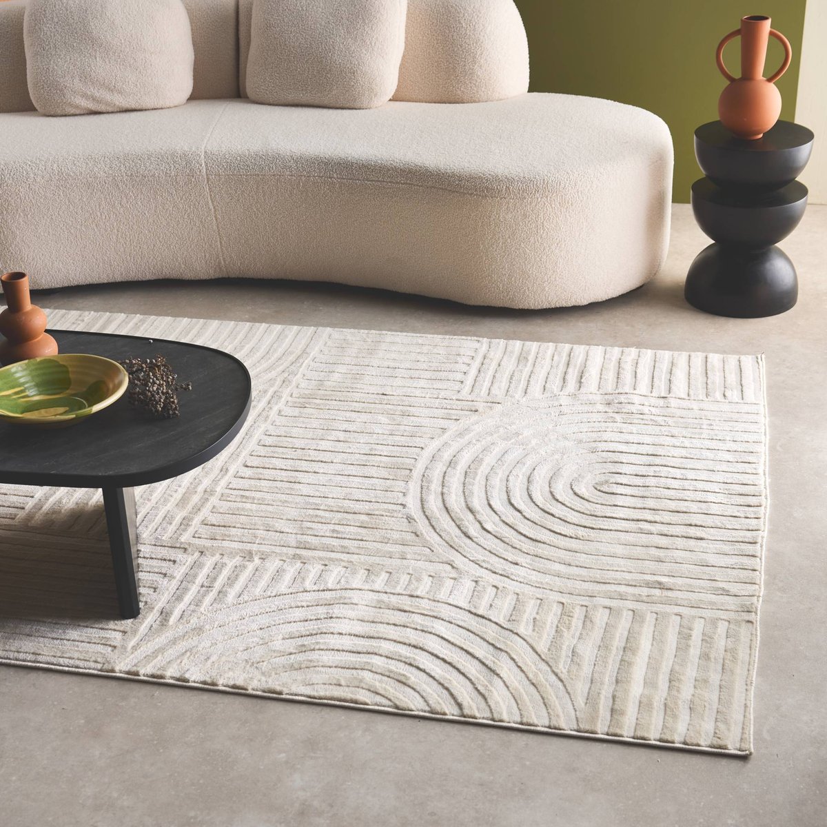 Tapis intérieur rectangulaire moderne JENNY beige, SWEEEK