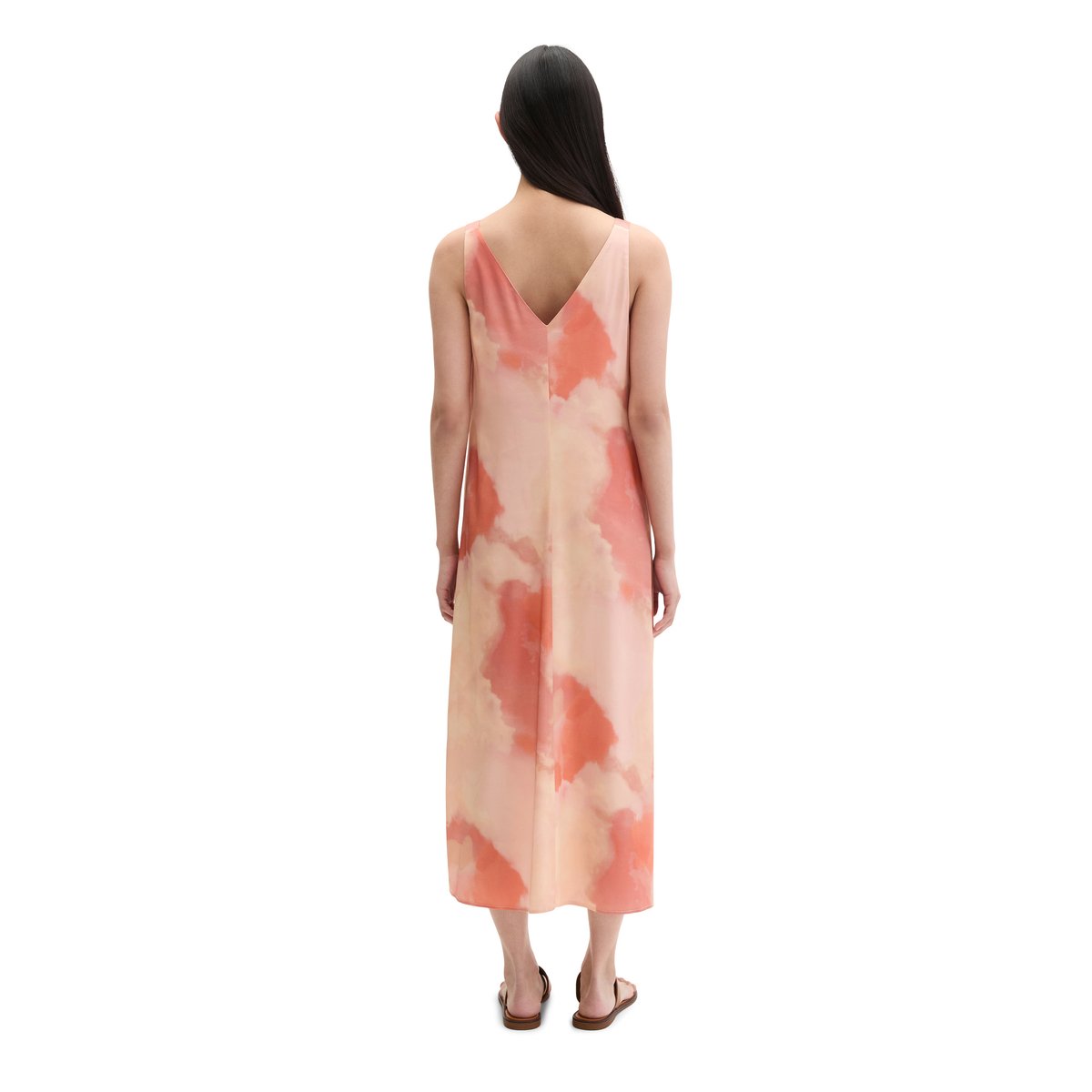 Robe en satin regular en mélange de viscose de haute qualité rose, MARC O'POLO