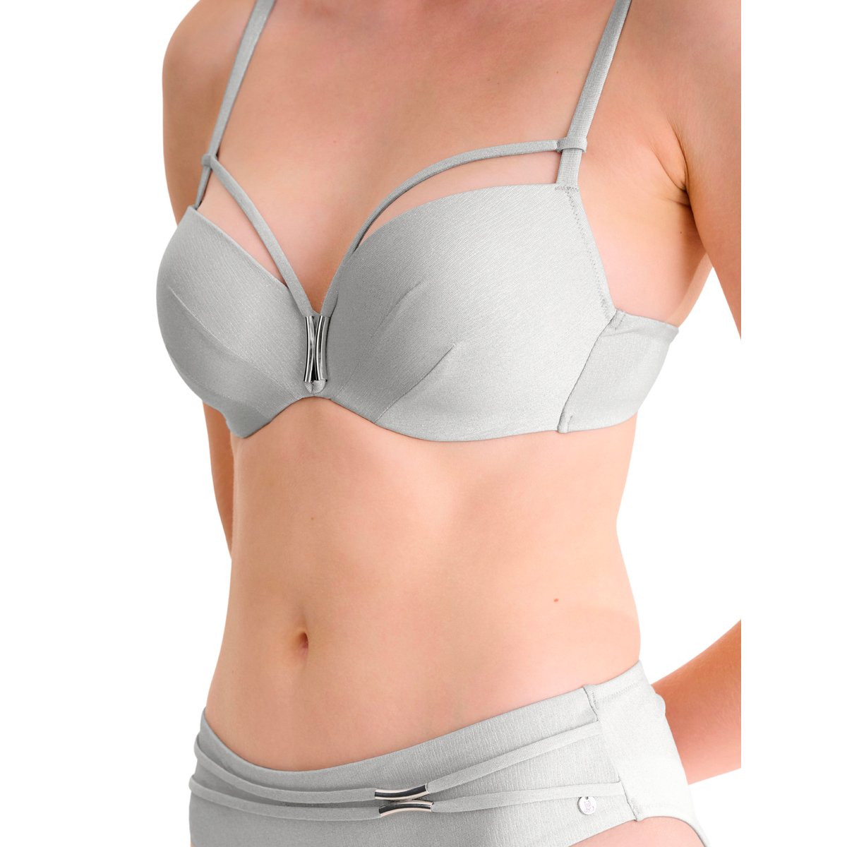 Haut maillot de bain préformé BLUE LAGOON argent, LISCA