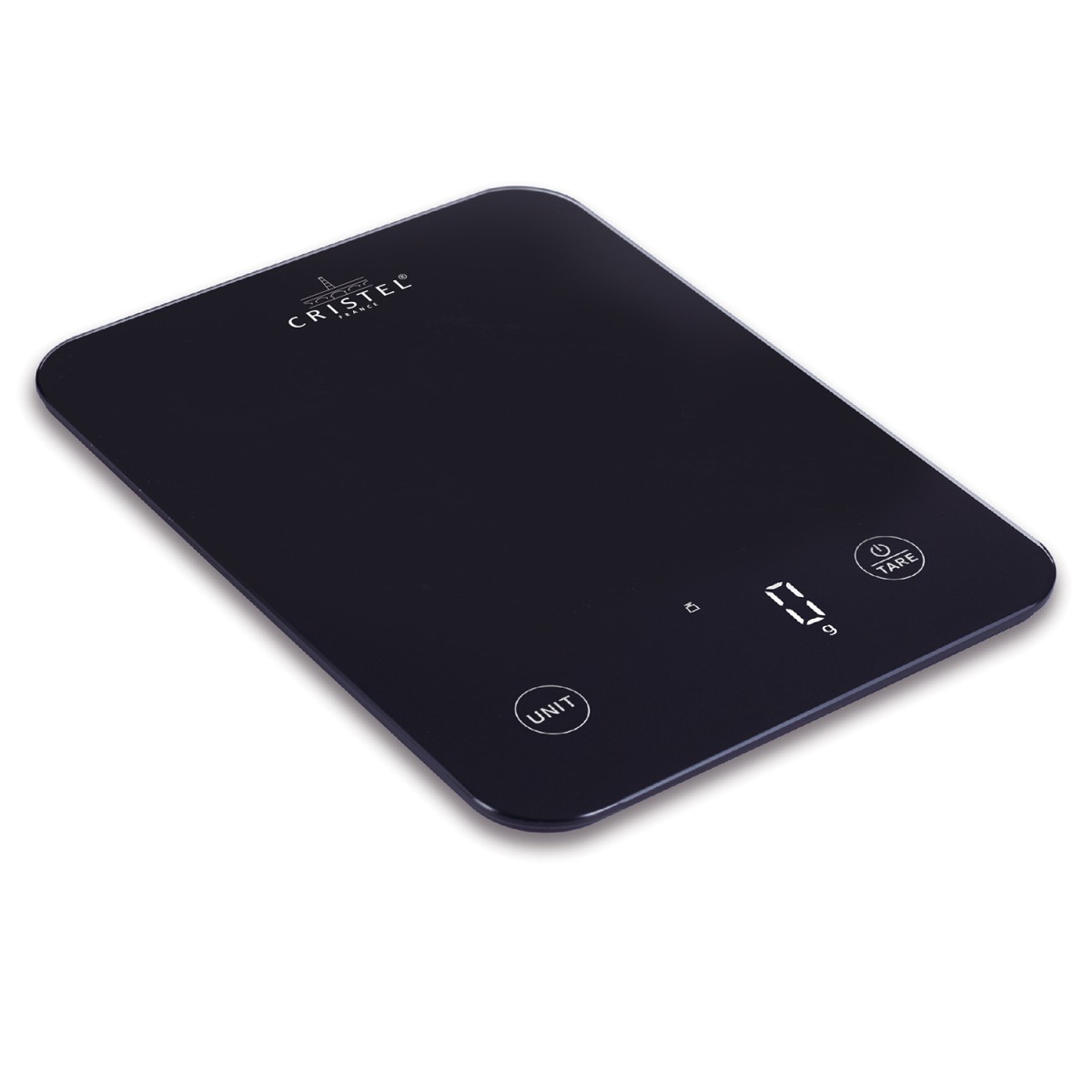 Balance de cuisine électronique rechargeable noire 10 kg LES BALANCES DE CUISINE couleur unique, CRISTEL