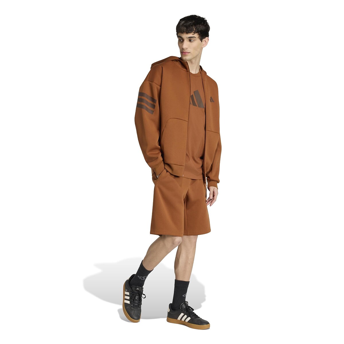 Vest met kap en 3 strepen Future brons, ADIDAS SPORTSWEAR