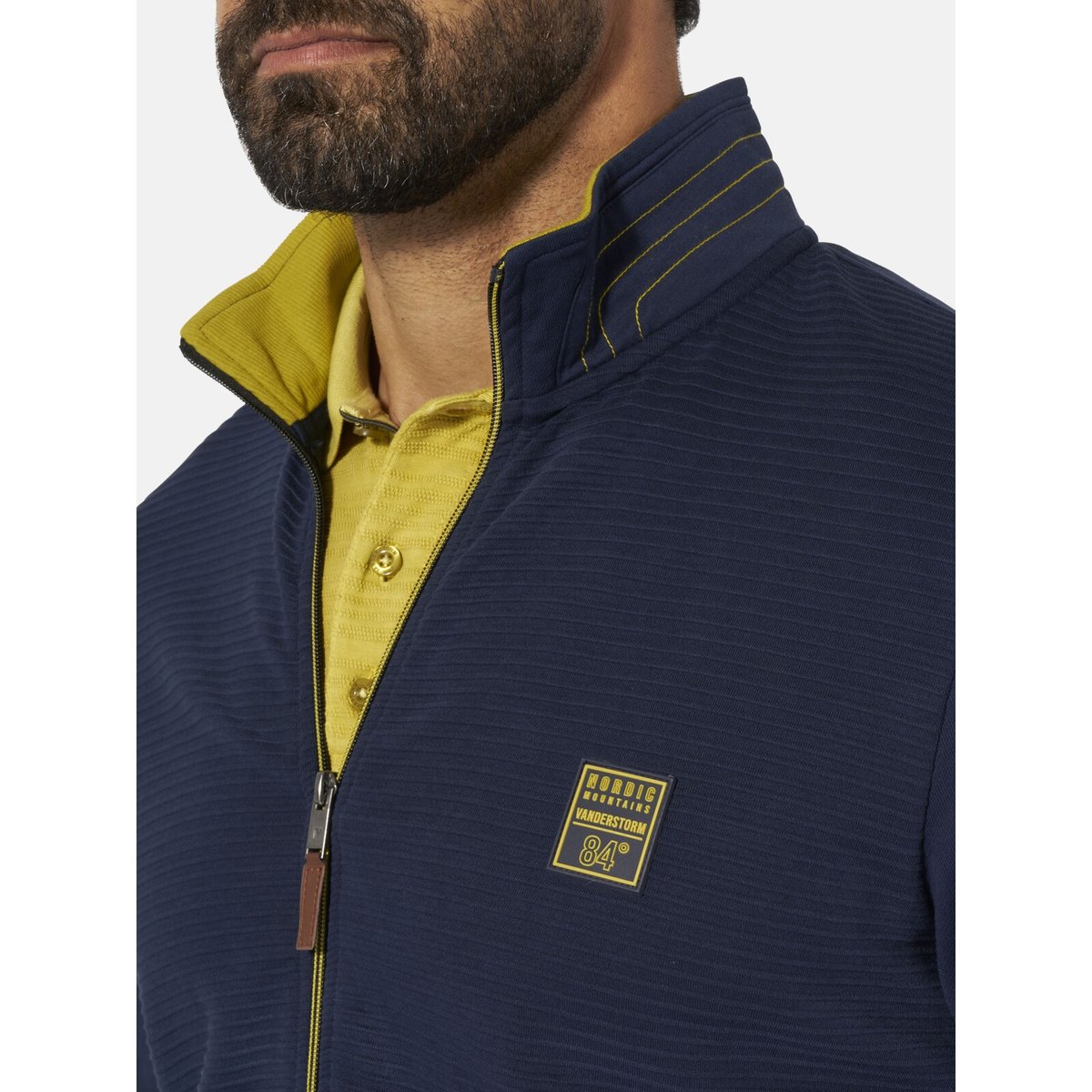 Veste en molleton PEDKA bleu foncé, JAN VANDERSTORM