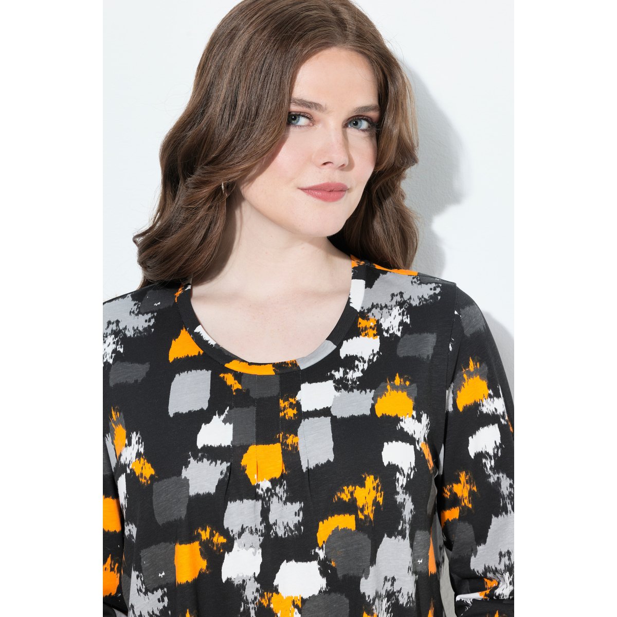 T-shirt imprimé graphique noir, ULLA POPKEN
