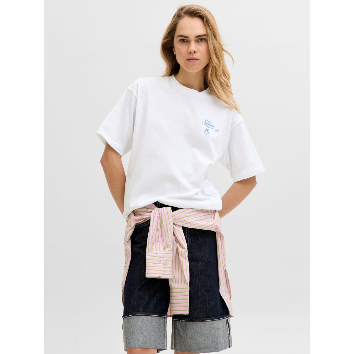 T-Shirt bright white 2, JJXX