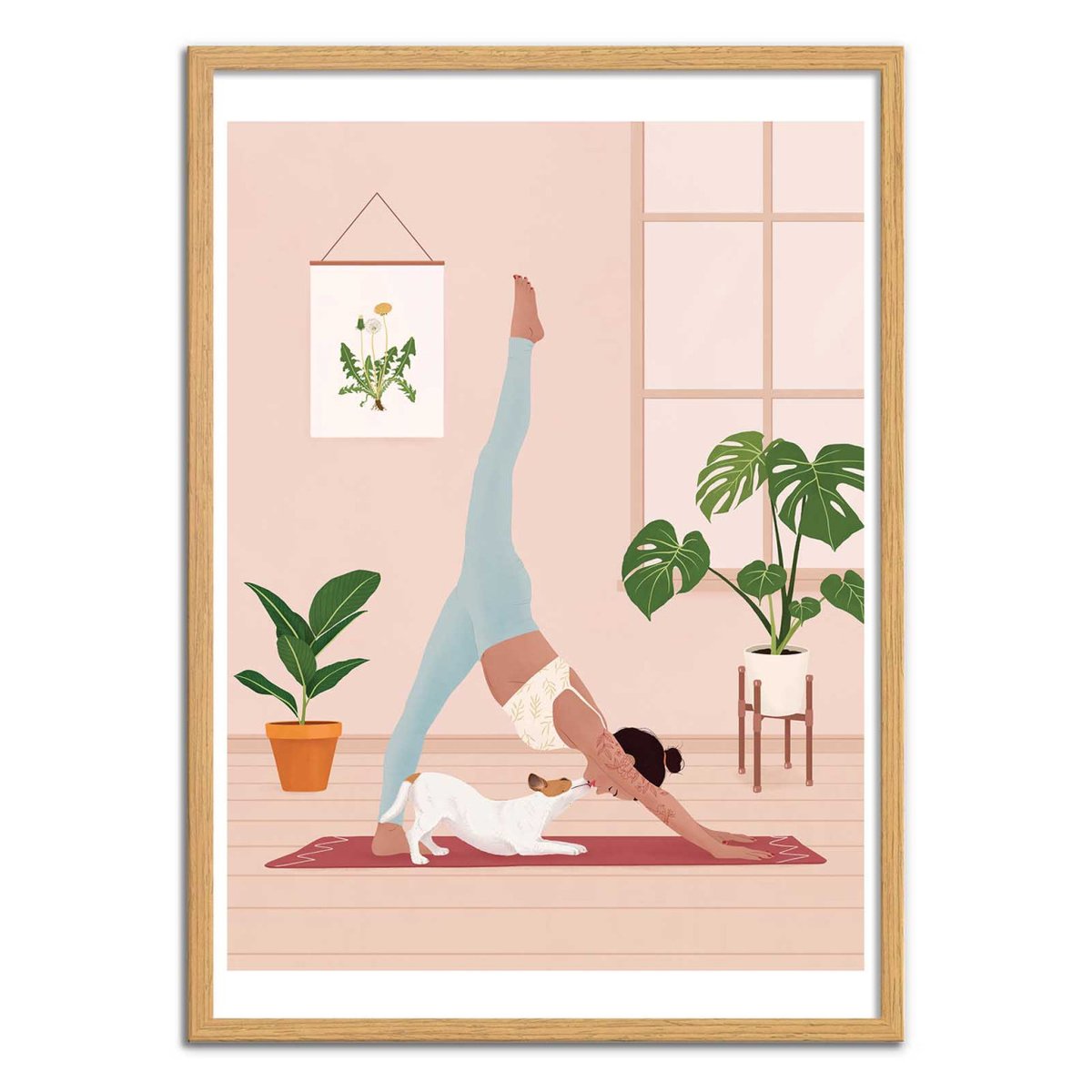Affiche d'art - Downward Dog - Petra Holikova affiche d'art, WALL EDITIONS