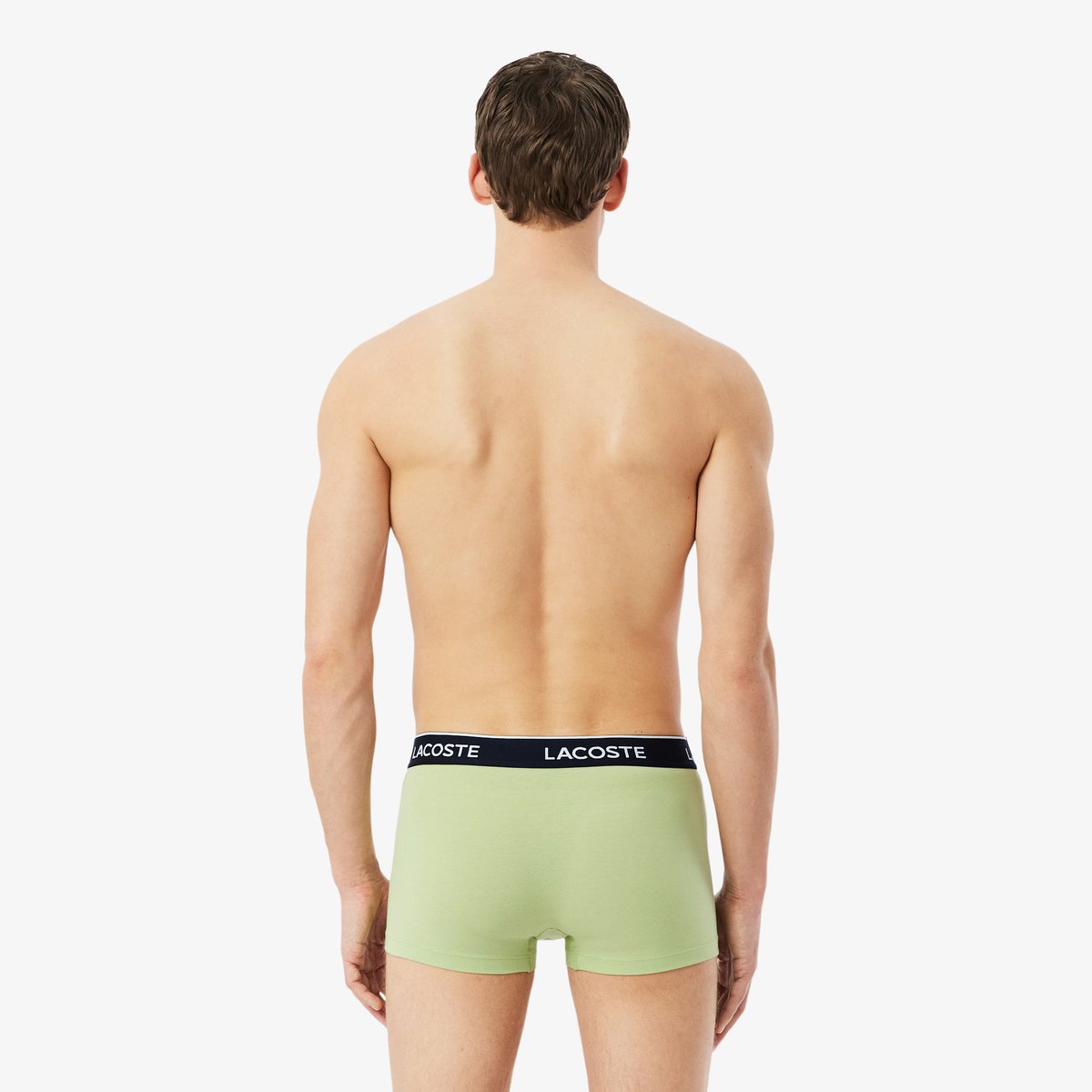 Lot de 3 boxers courts coton stretch vert-30w, LACOSTE