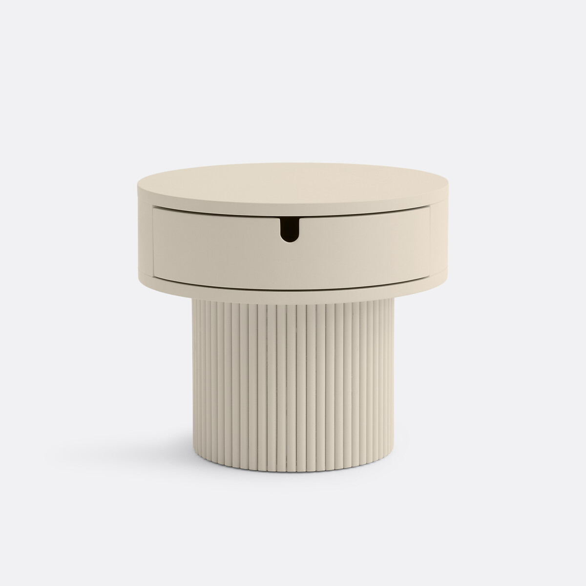 Chevet pied cannelé laqué, Tamita beige, LA REDOUTE INTERIEURS