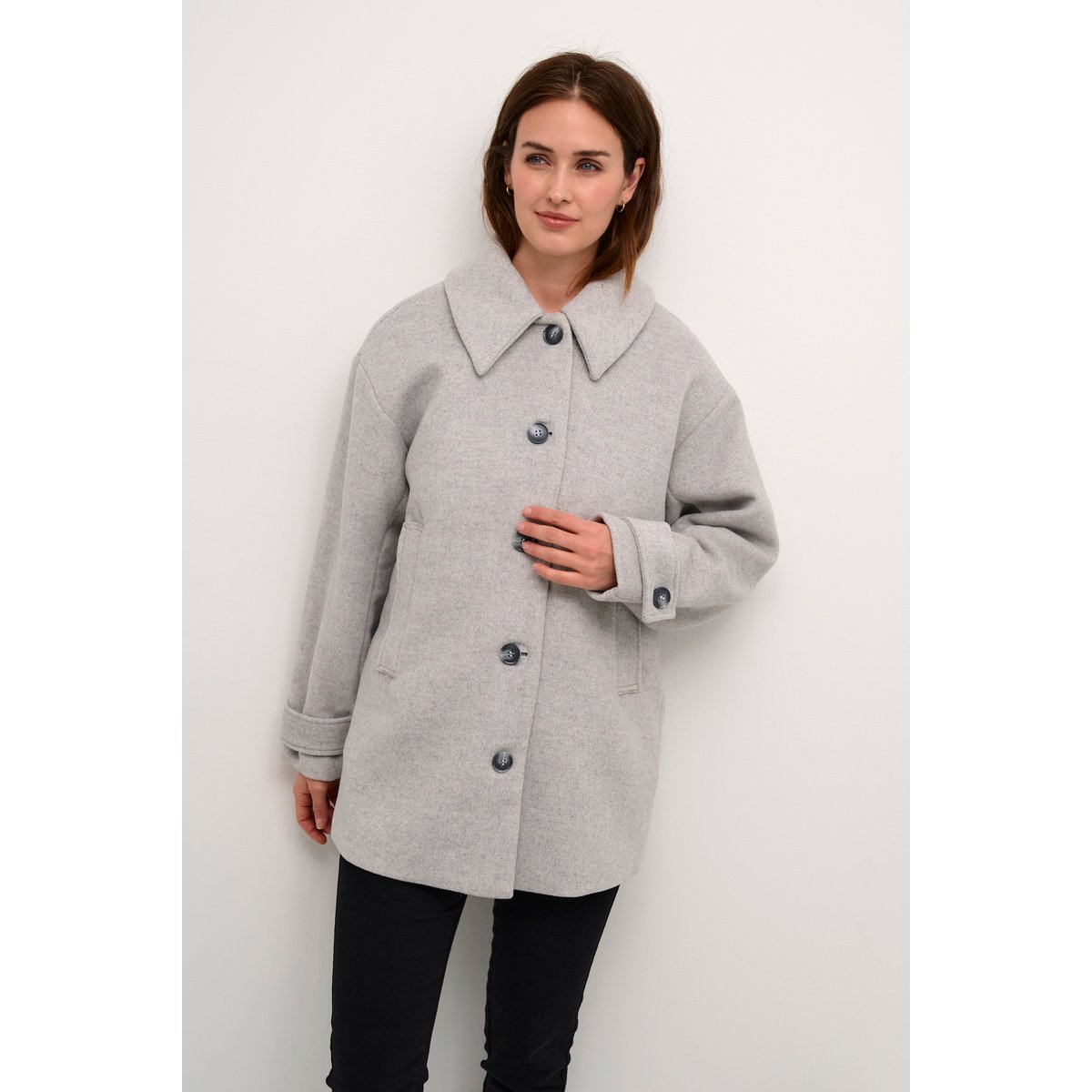 Outerwear gris grey melange, KAFFE