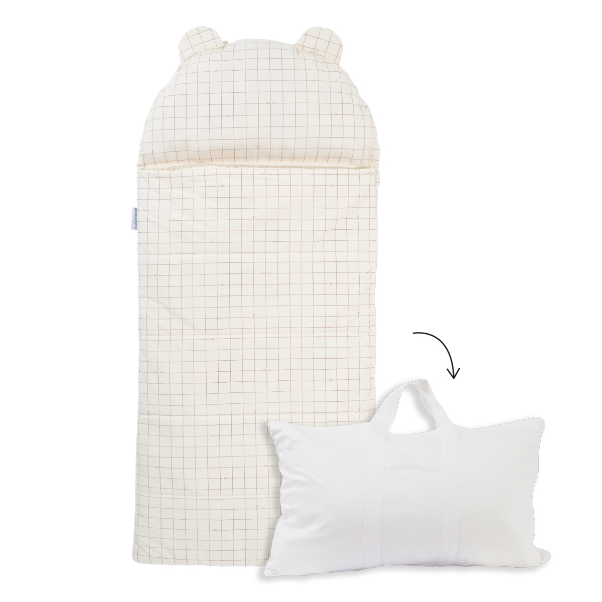 Sac de couchage maternelle 'FilOdoo' COLIN écru, LITTLE CREVETTE
