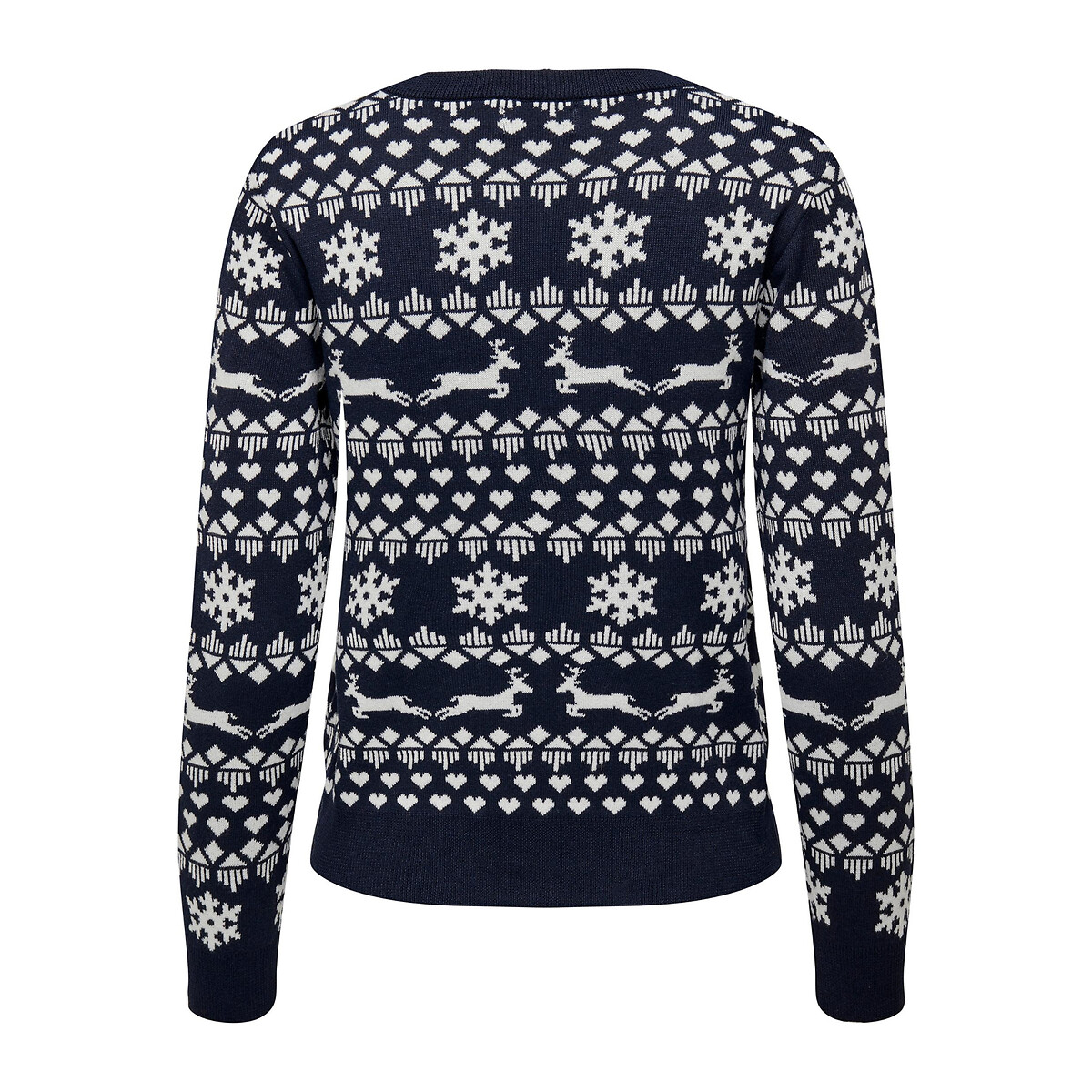 Pull de Noël imprimé marine, ONLY
