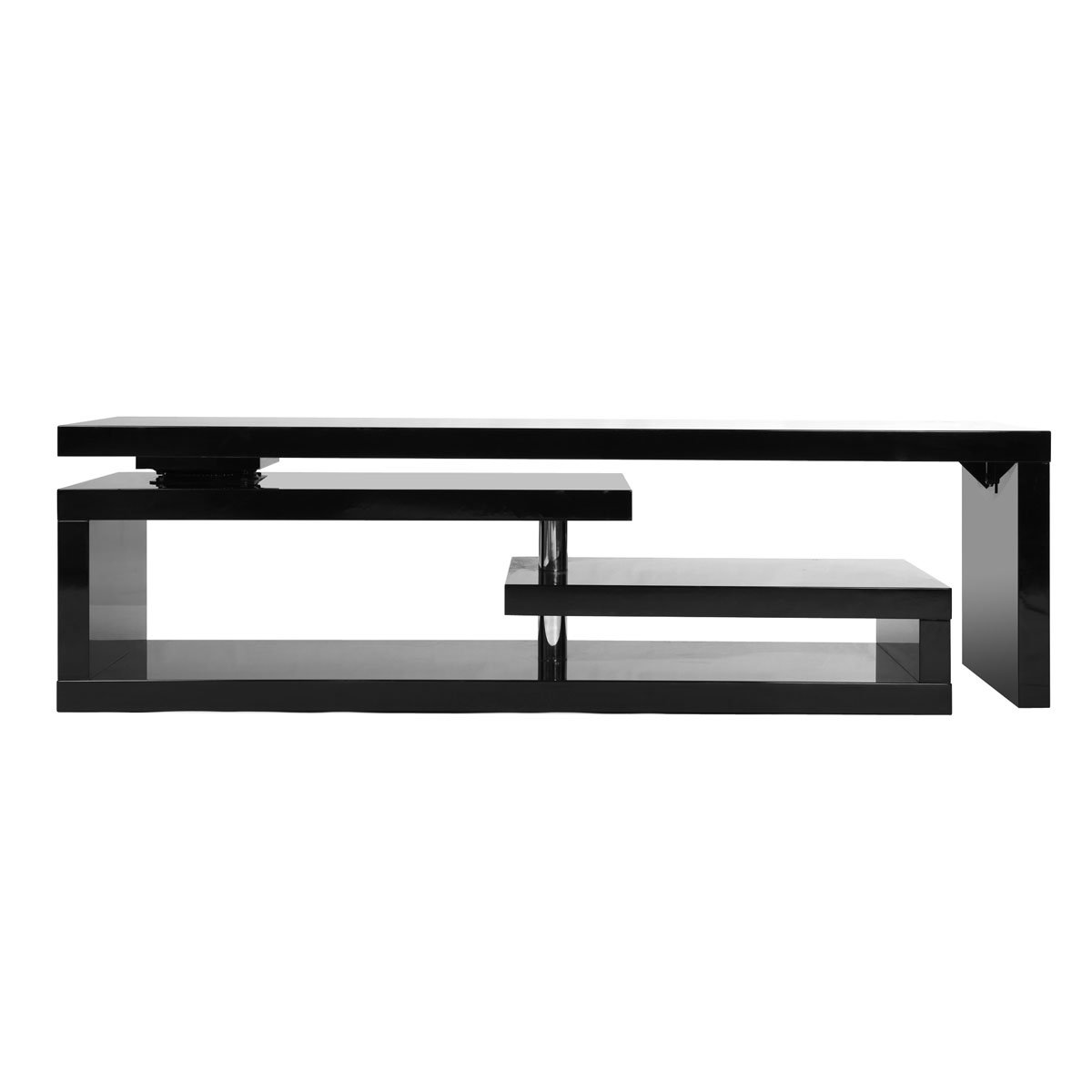 Meuble TV design pivotant L255 MAX V2 blanc, MILIBOO