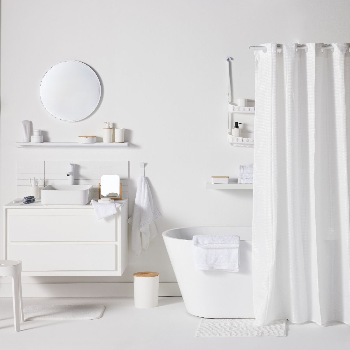 Panier de douche à suspendre BATHROOM blanc, UTILITY