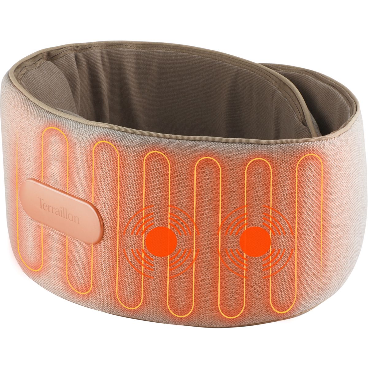 Ceinture massante et chauffante WAIST MASSAGER beige, TERRAILLON